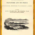 Front Page of book by Rev Samuel Mateer, refers to Swathi